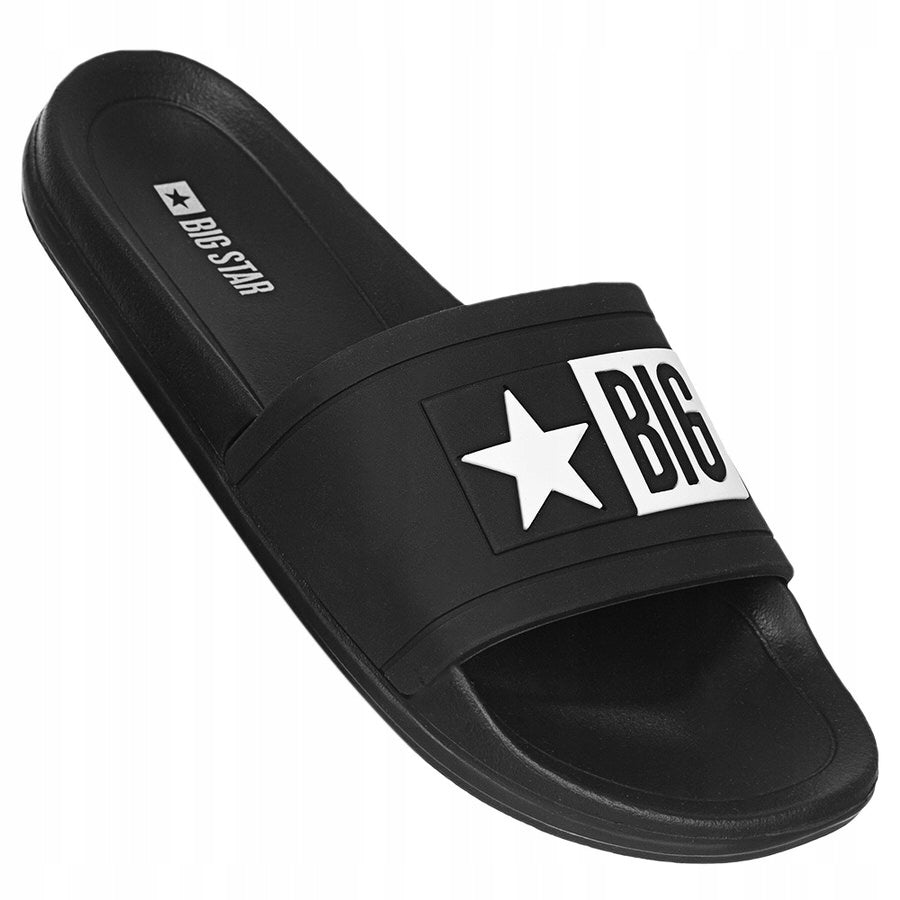 Strandpantoffeln für Herren Big Star M DD174699, schwarz 