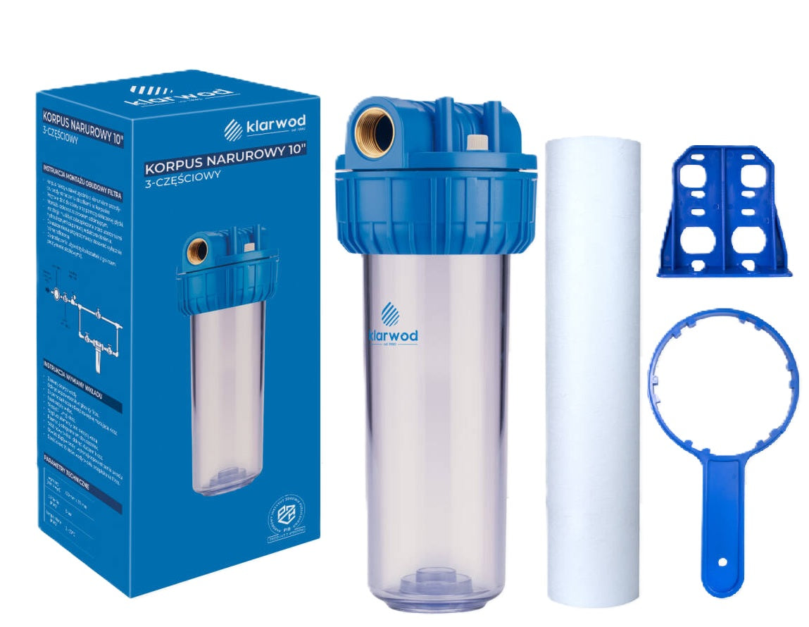 KLARWOD SET IN-LINE BODY 1/2'' HOUSING FILTER FOAM KEY HANDLE
