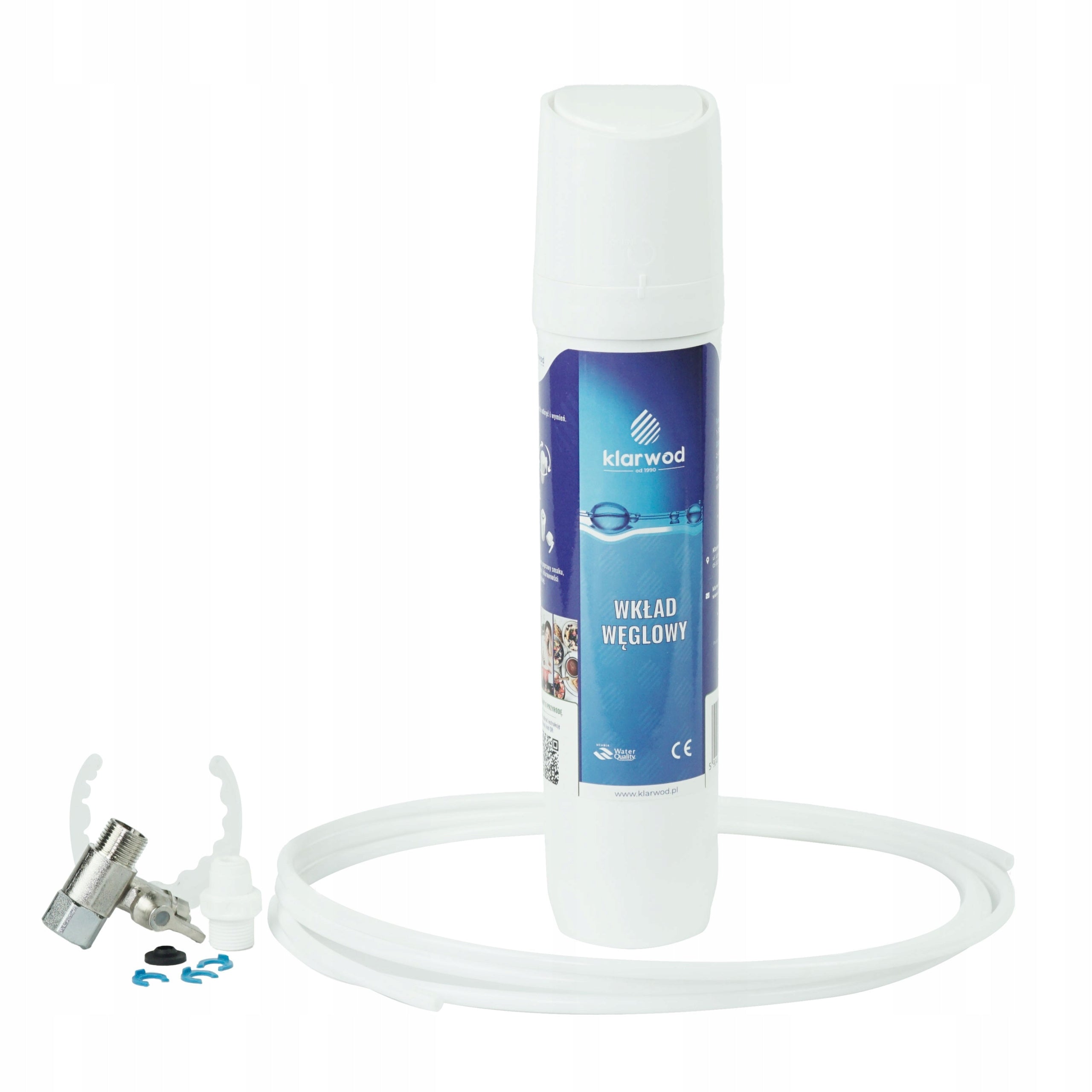 KLARWOD WF TWIST ACTIVATED CARBON WATER FILTER KIT + CHROME SPOUT Manufacturer code WF TWIST