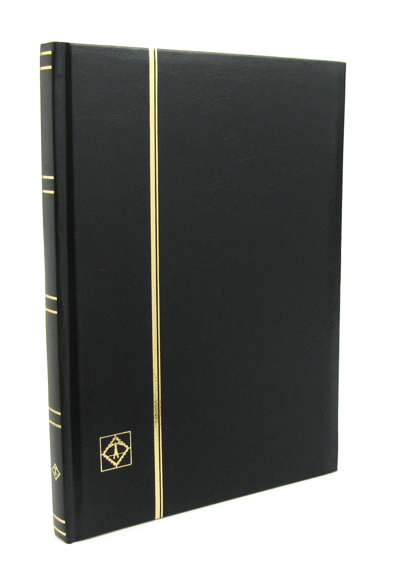 Briefmarkenalbum Leuchtturm Basic LS 4/32", A4, 64 schwarze Seiten, blau 
