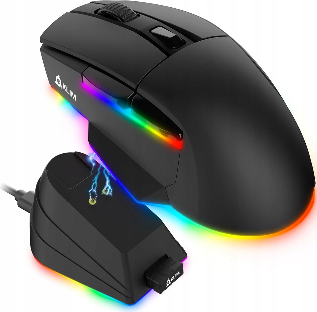 KLIM Blaze X RGB - wireless gaming mouse, 12 000 DPI, RGB GAMES 4956