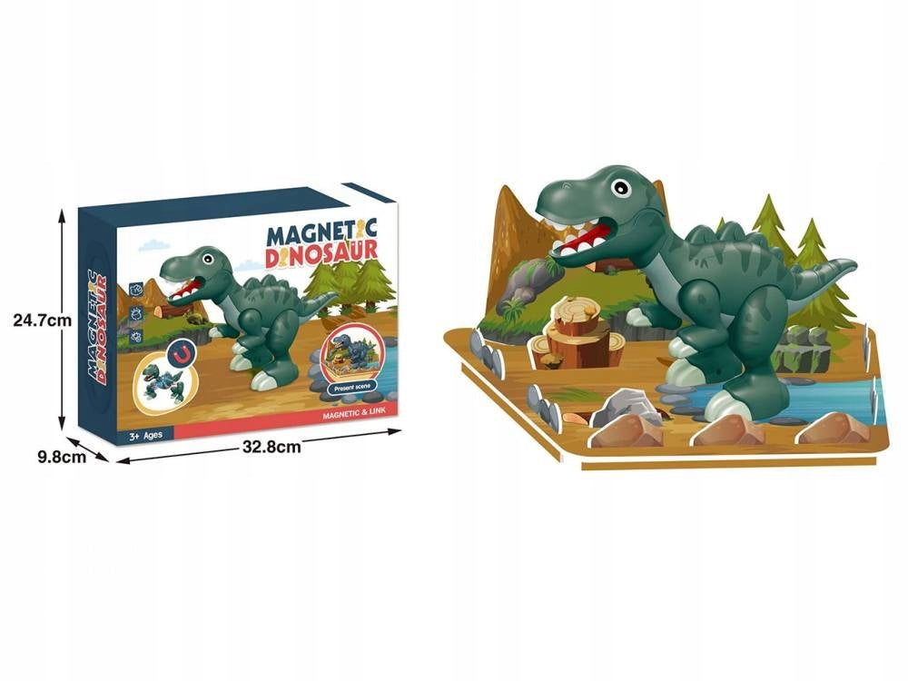 Magnetischer Konstrukteur Dinosaurier, 7 d. 