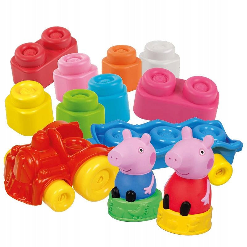 Traukinukas su kaladėlėmis Clementoni Clemmy Peppa Pig, 14 vnt.
