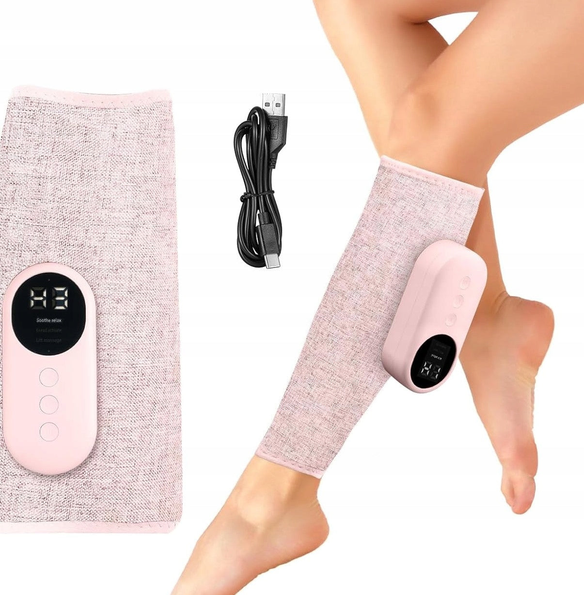 KNEE CALF LEG MASSAGER WITH USB-C HEATING