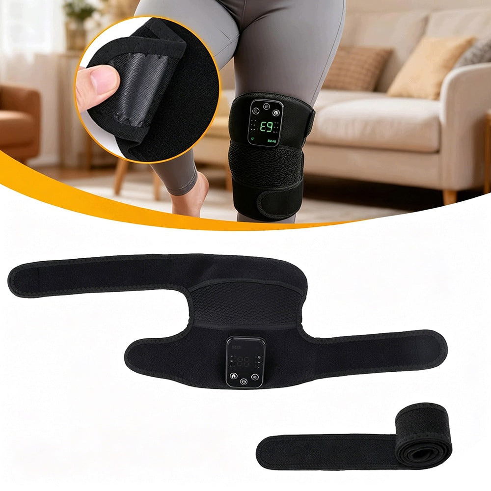 KNEE MASSAGER 3 TEMPERATURES WIRELESS FOR SHOULDERS AND ELBOWS BLACK Kind body