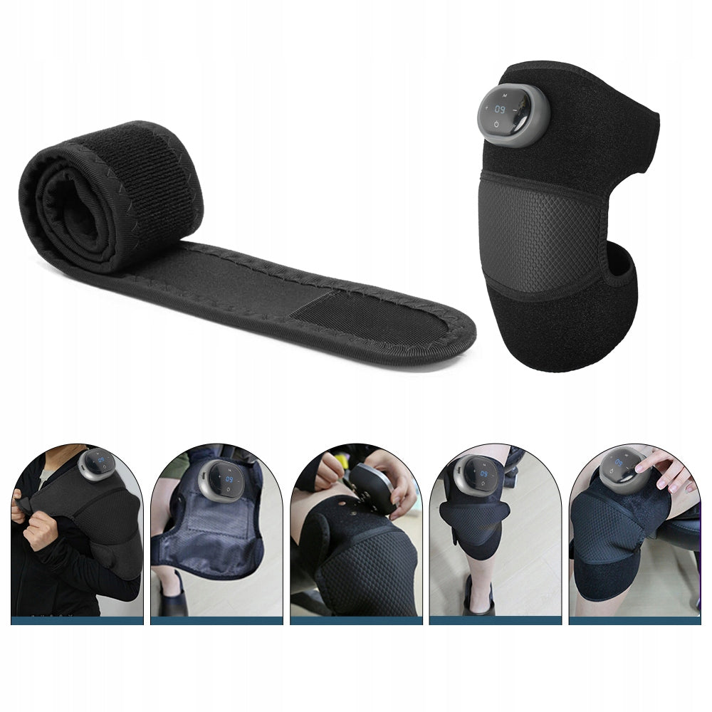 KNEE MASSAGER ADJUSTABLE TEMPERATURE 3D WRAP ELBOW KNEE WARMERS Packaging status original