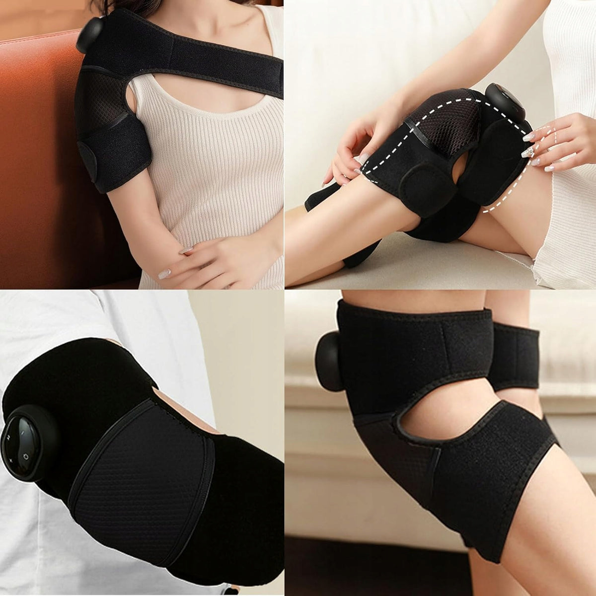 KNEE MASSAGER ADJUSTABLE TEMPERATURE 3D WRAP ELBOW KNEE WARMERS