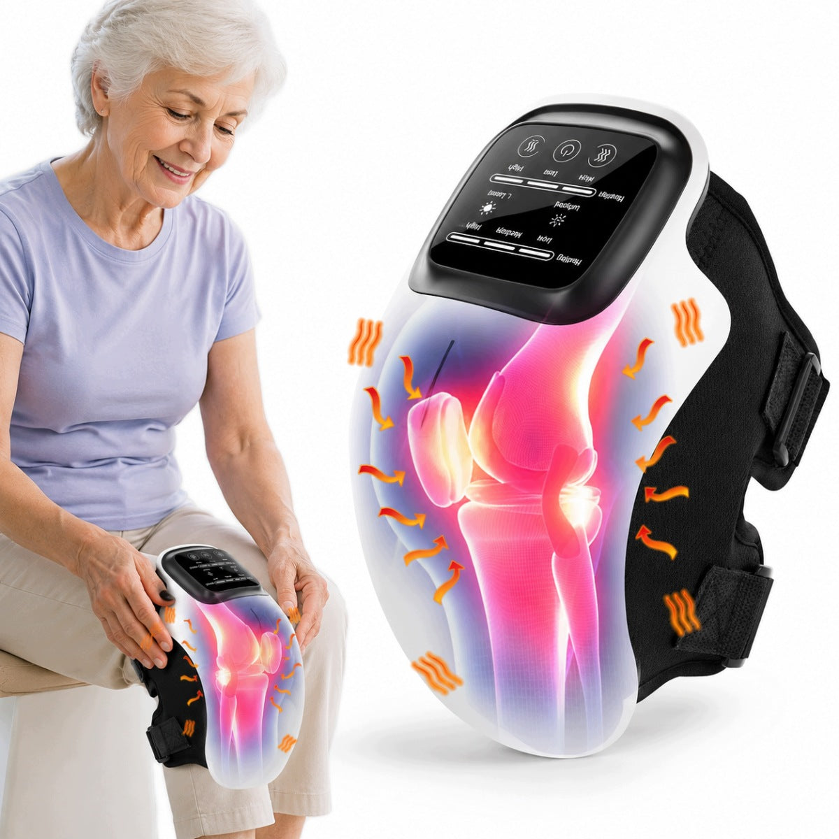 KNEE MASSAGER WIRELESS HEATING INFRARED VIBRATION ON THE KNEE OF THE KNEES