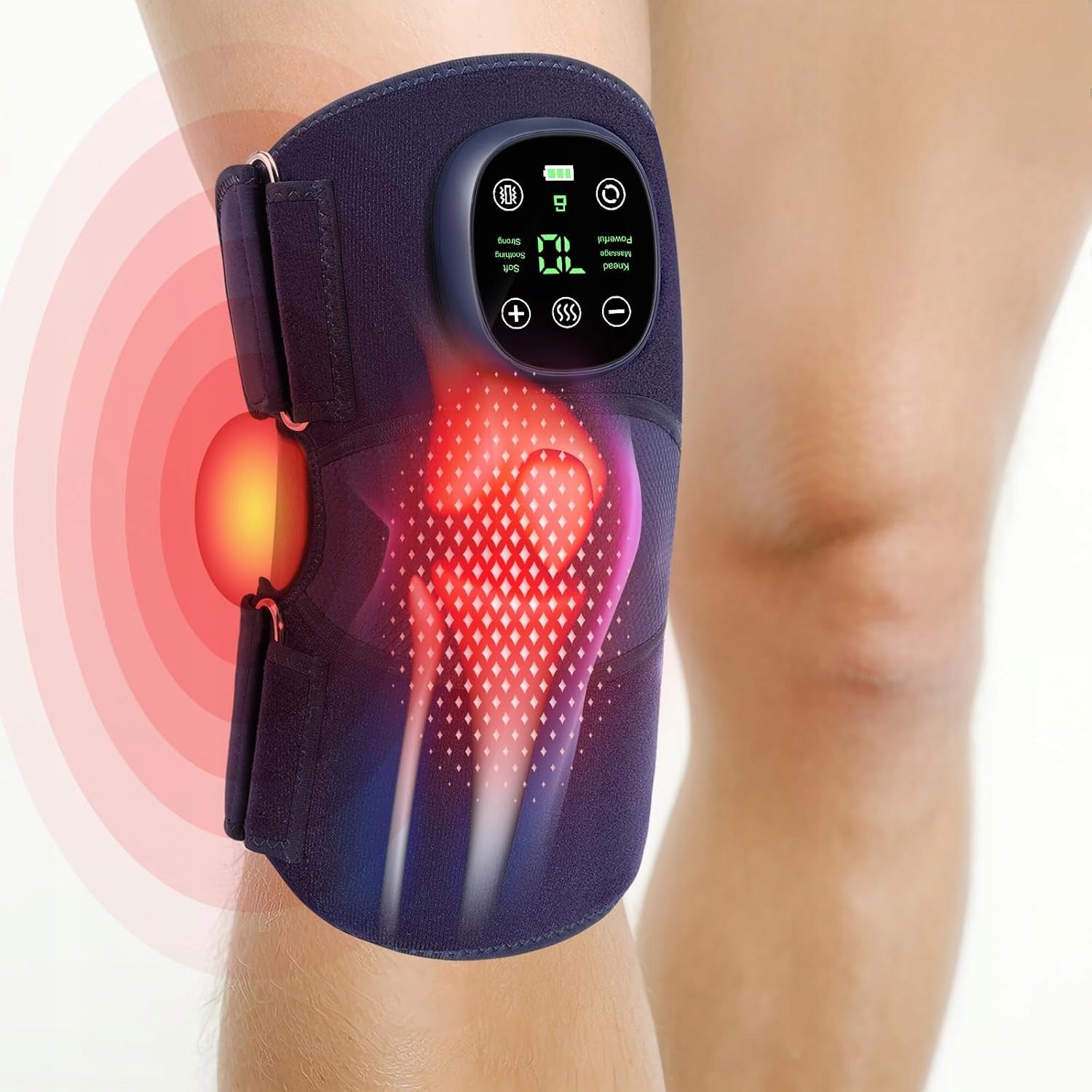 KNEE MASSAGER WITH HEATING AND VIBRATION WIRELESS FOR ARTHRITIS OF THE SECTION Brand no brand