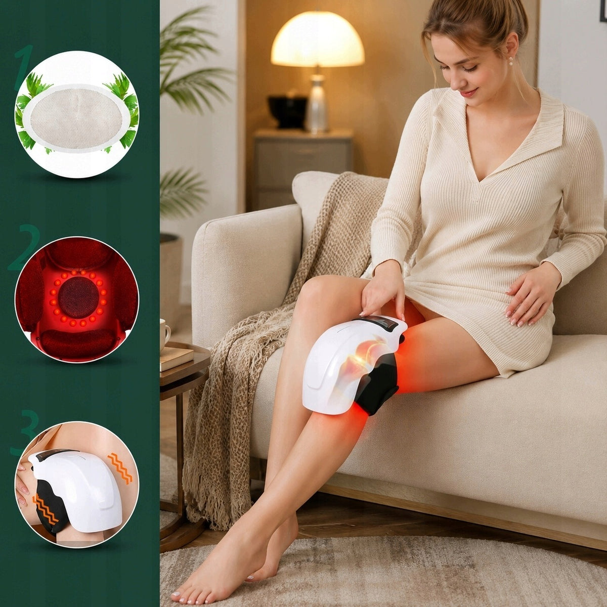 KNEE-TO-KNEE MASSAGER WIRELESS HEATING INFRARED VIBRATION 2.0