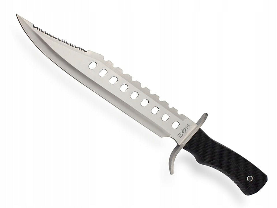 KNIFE | MACHETE BSH MILITARY RAMBO KNIFE WITH THICK HARDENED STEEL BLADE Manufacturer code N290B