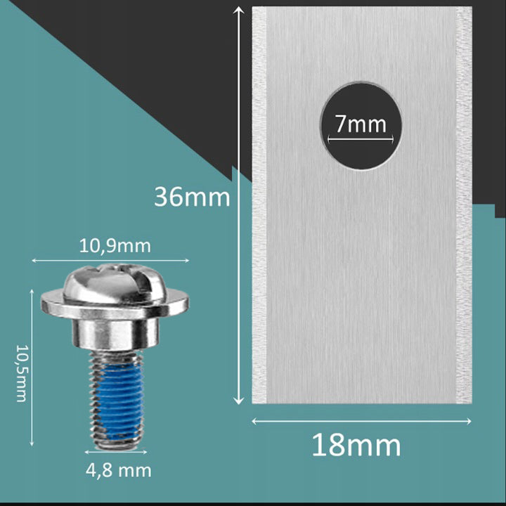 KNIFE MOWER BLADES FOR ROBOTIC MOWER 18 PCS SET STEEL SCREWS Brand no brand