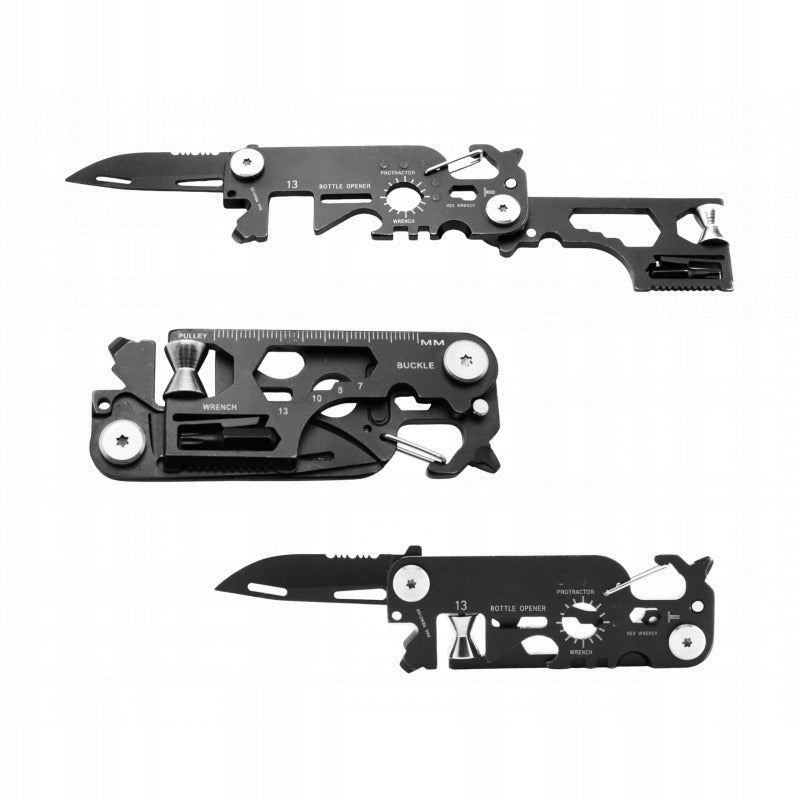 KNIFE MULTITOOL 25in1 MULTIFUNCTION TOOL POCKET KEYCHAIN CARD SOLID Packaging status original