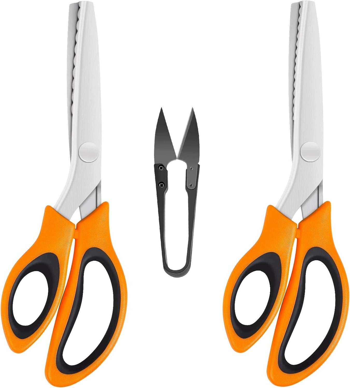 KNIFE PINKING SET OF 2 PIECES SERRATED ERGONOMIC ABS HANDLES