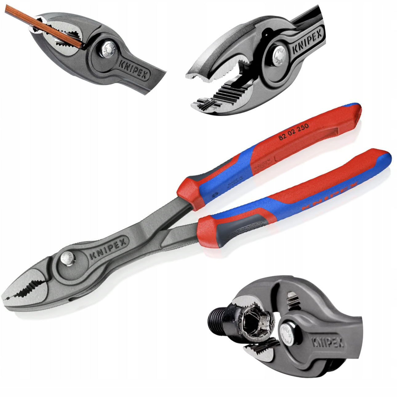 KNIPEX 82 02 250 TwinGrip front clamping pliers New model KNIPEXTEND