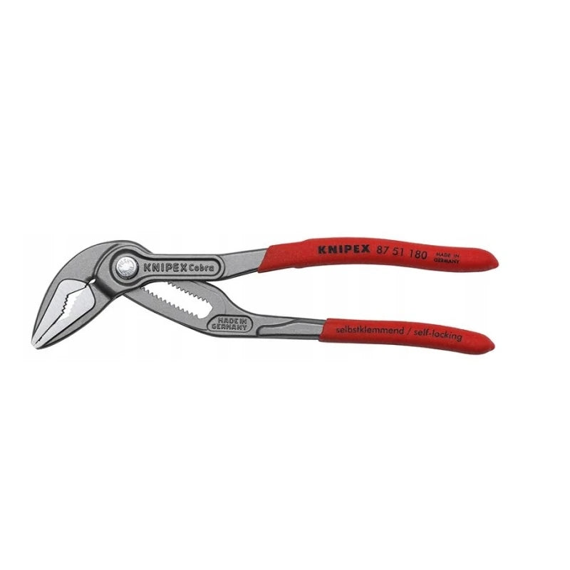 KNIPEX 87 51 180 Adjustable pipe pliers with extended jaw 180 mm