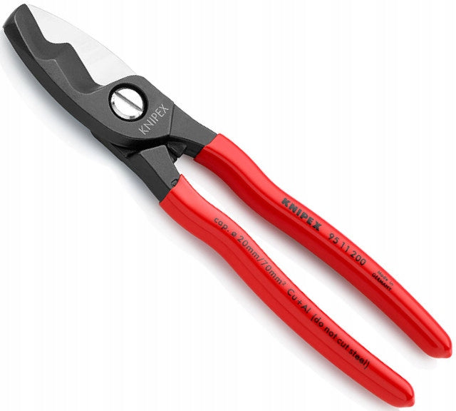 KNIPEX 95 11 200 Cable Shears 200mm Precision For Electrician