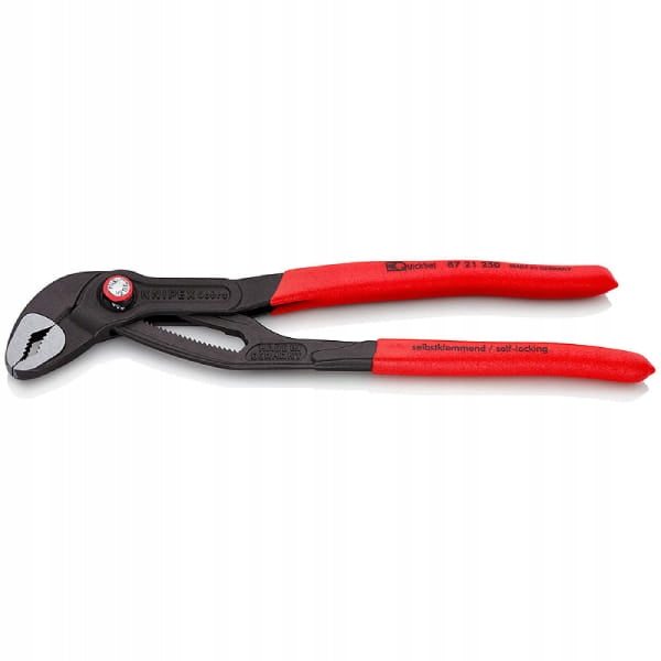 KNIPEX Adjustable pipe pliers cobra quickset 250mm 87 21 250 Manufacturer code 8721250