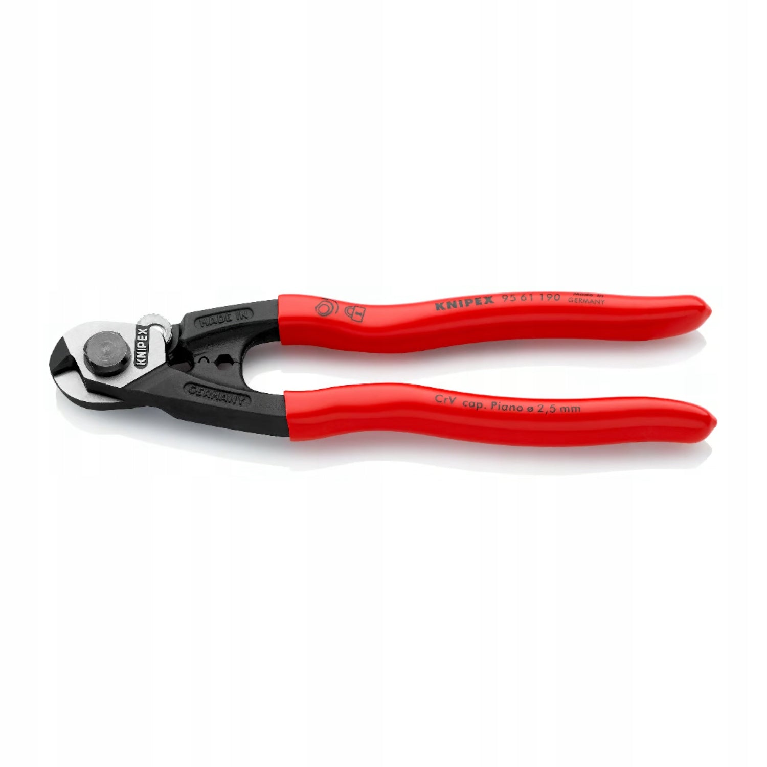 KNIPEX Forged steel rope cutting shears 190mm 9561190