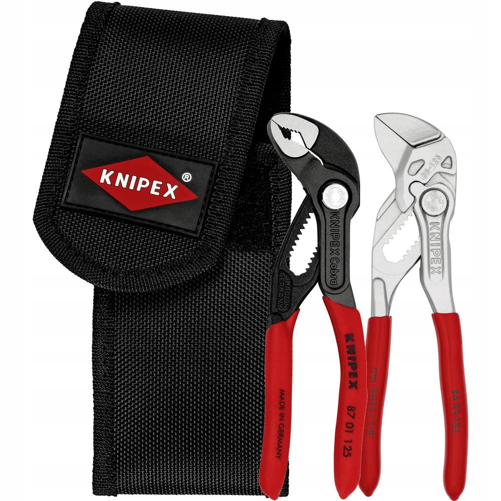 KNIPEX Set of mini pliers with belt case 00 20 72 V04 Length 125 mm