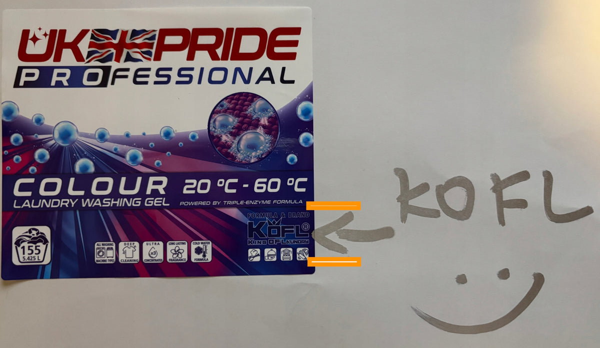 KOFL COLOR K0LOR COLOR WASHING GEL 5.425L PRIDE OF ENGLAND PRIDE IS BACK! Packaging status original