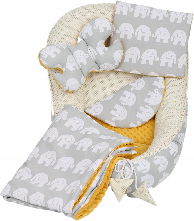 Babynest mit Zubehör Babymam, gelb, 0-24 Monate 
