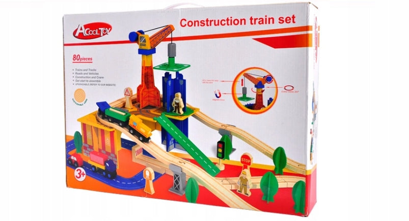 Holzbaustelle, 80 Teile 