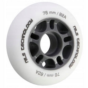 Ratukai riedučiams Nils Extreme 76x24 mm, 82A, balti