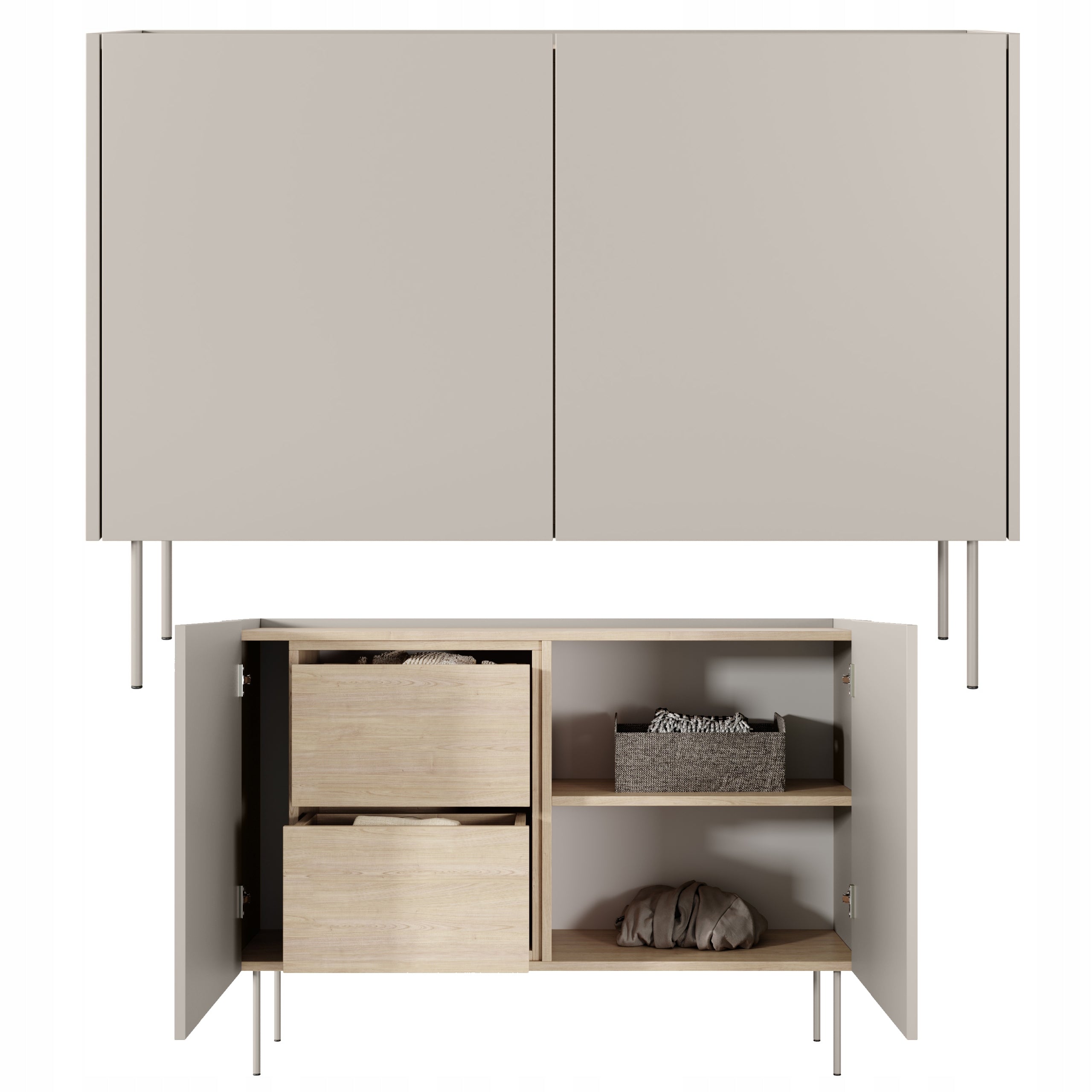 Kommode Bogart Desin 120, beige 
