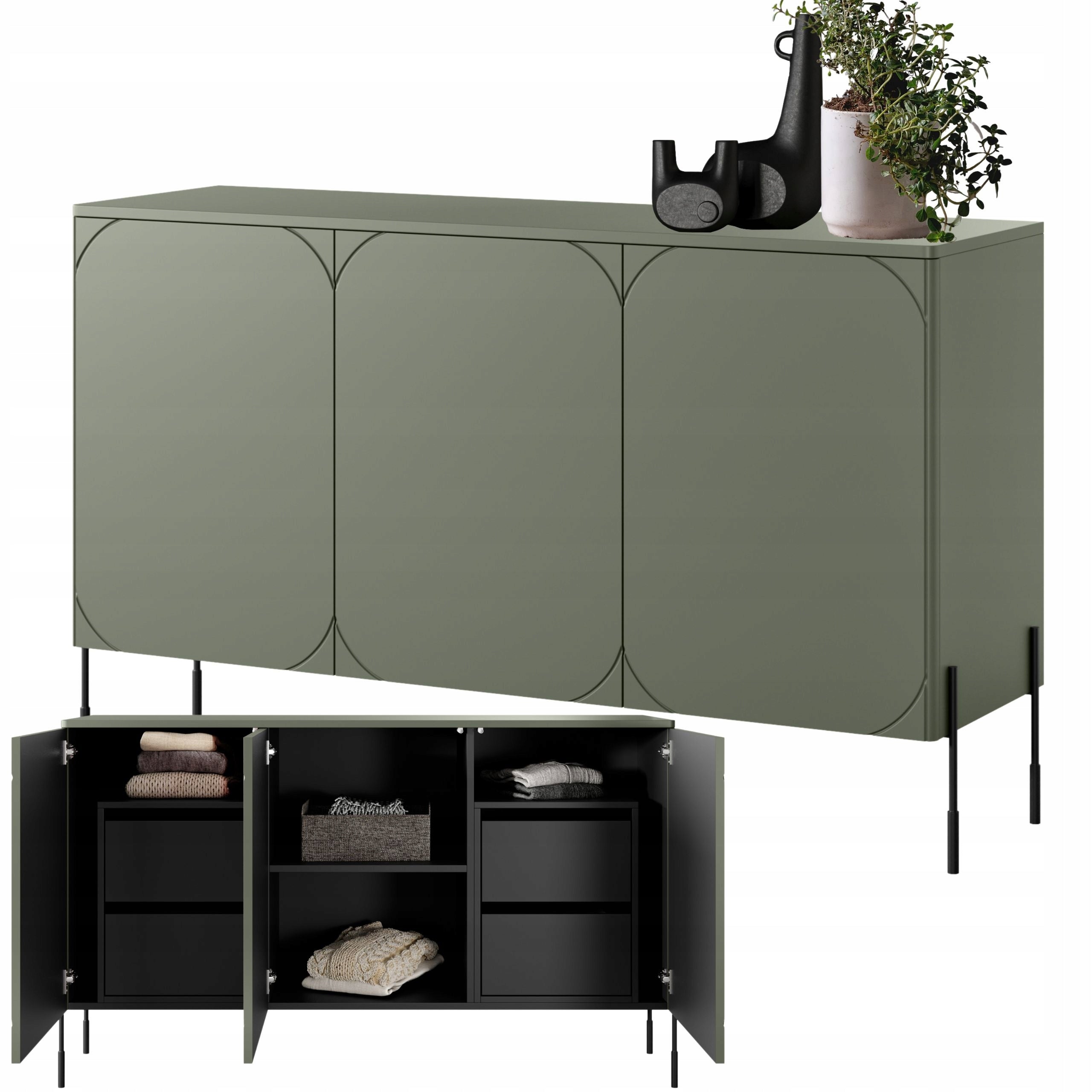 Kommode Bogart Sonatia 150, grün 