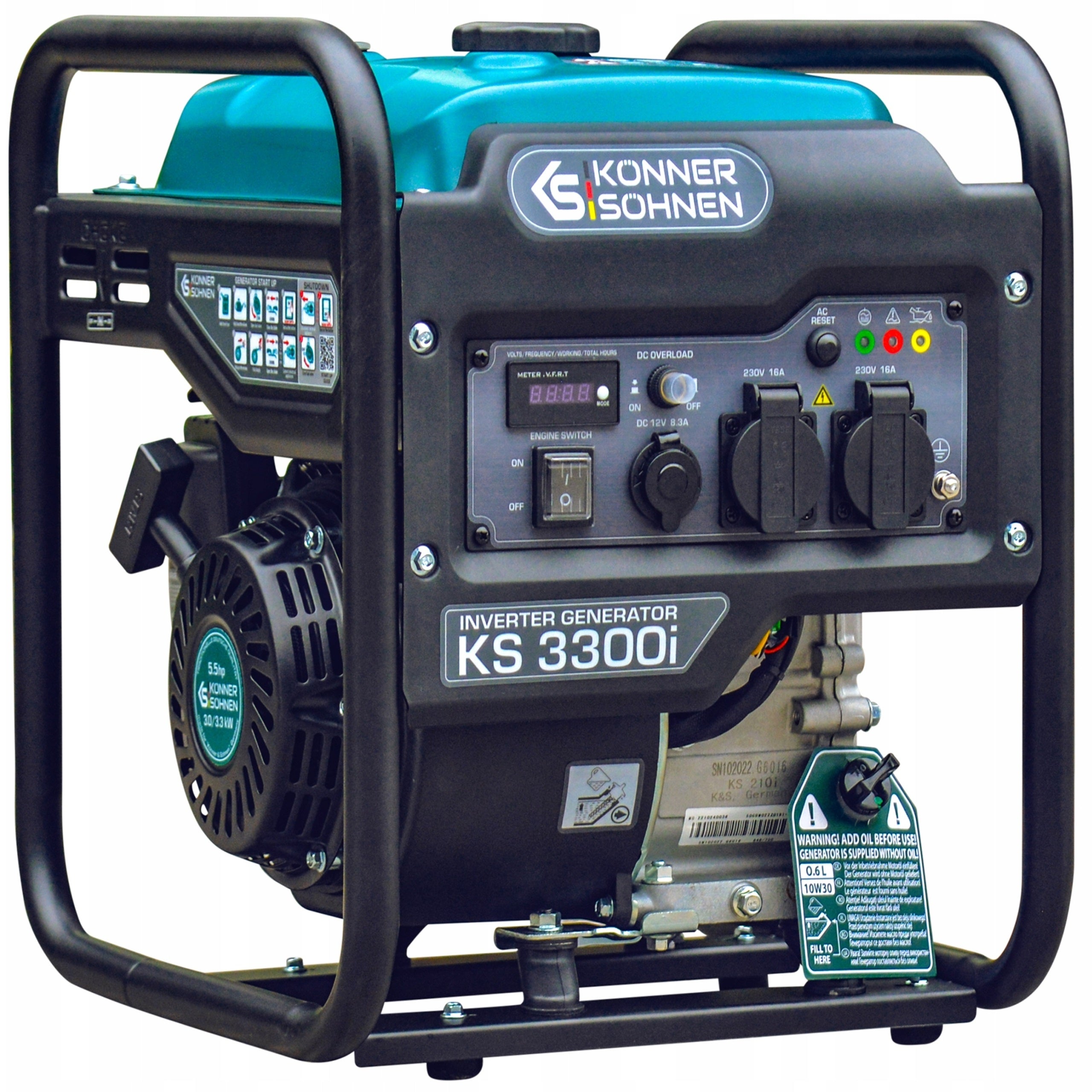 KONNER & SOHNEN INVERTER GENERATOR 3,0kW 230V KS 3300i