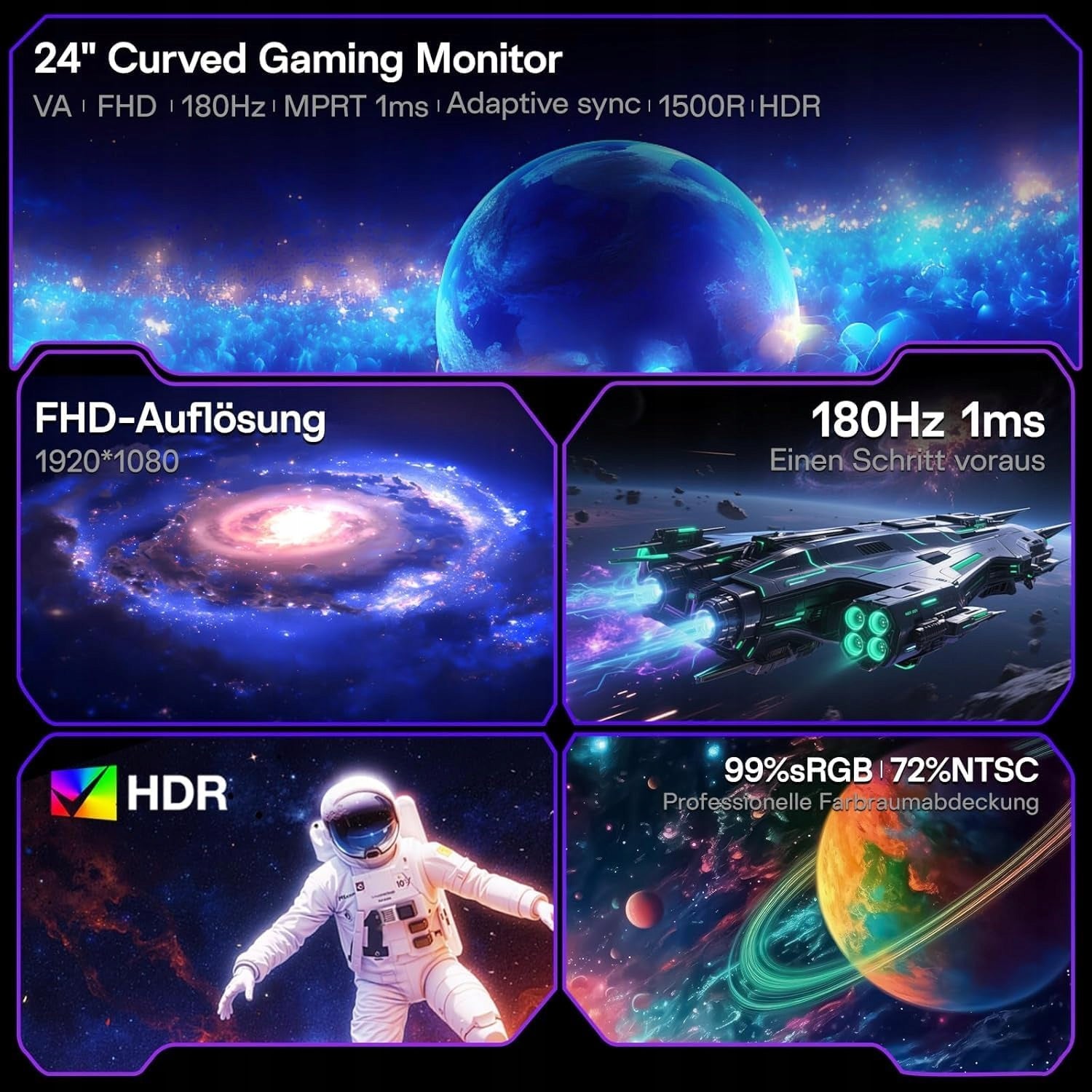 KOORUI 24 VA FHD 180Hz Gaming Monitor Manufacturer code 24E6CA