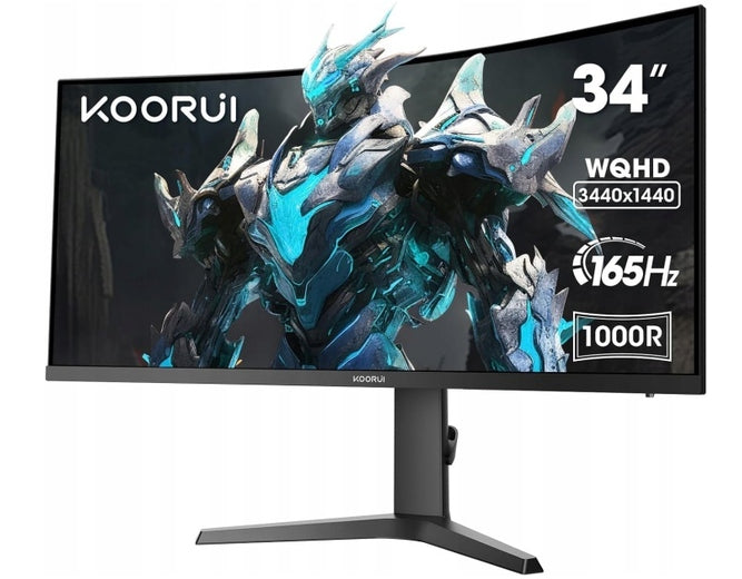 KOORUI 34E6UC 34'' UWQHD 165Hz 1ms Curved VA Gaming Monitor