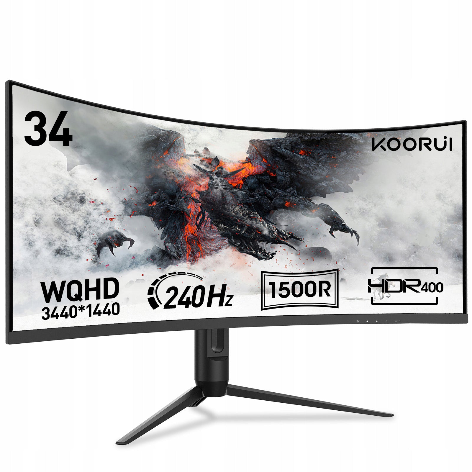 KOORUI G3441XC(34" ultrapanoramic curved)3440×1440 gaming monitor Packaging status original