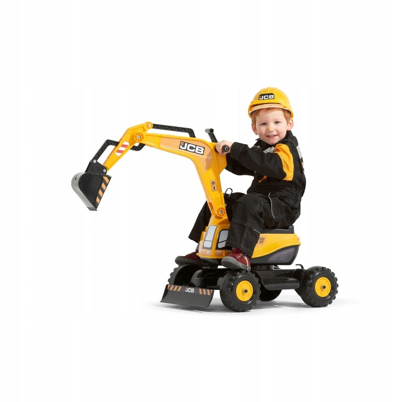 Ekskavatorius JCB ekskavatorius Rotorinis geltonas kilnojamas kaušas 3 metams.