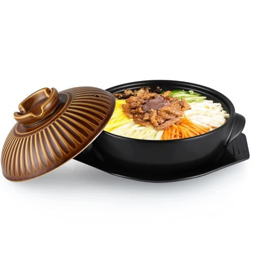KOREAN CERAMIC BIBIMBAP BOWL WITH LID FOR COOKING 1 6 for home Kind single bowl