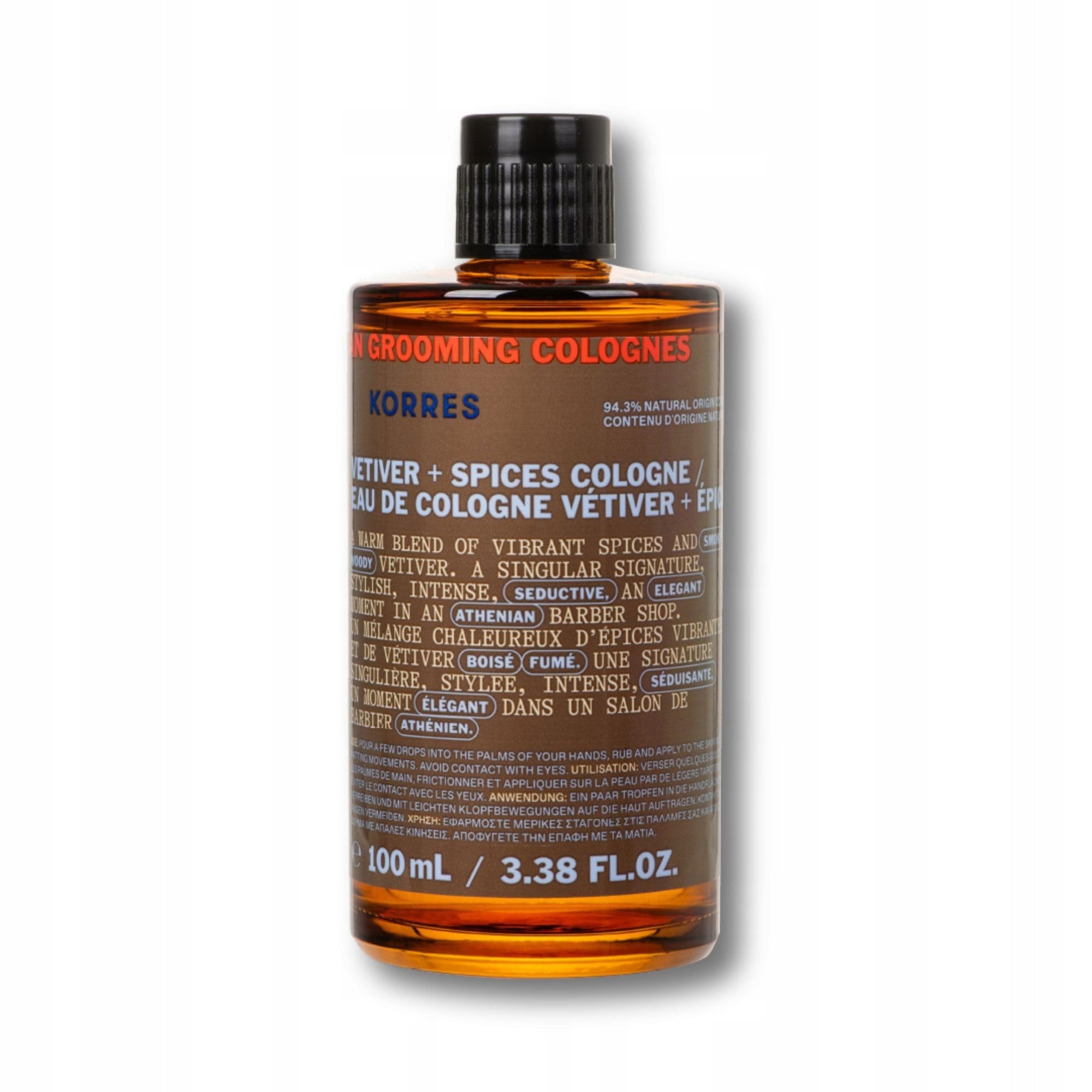 KORRES Achillea Men COLOGNE Vetiver Spices 100ml Manufacturer code 5203069131813