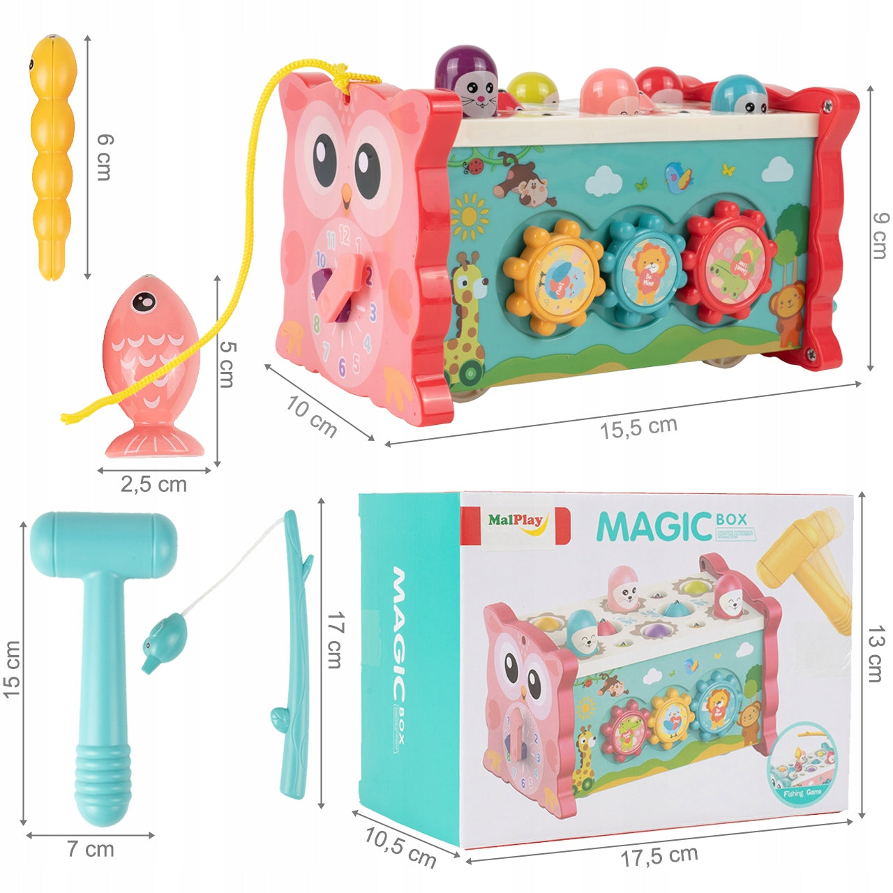 Spielzeug bewegende Magic Box, blau 