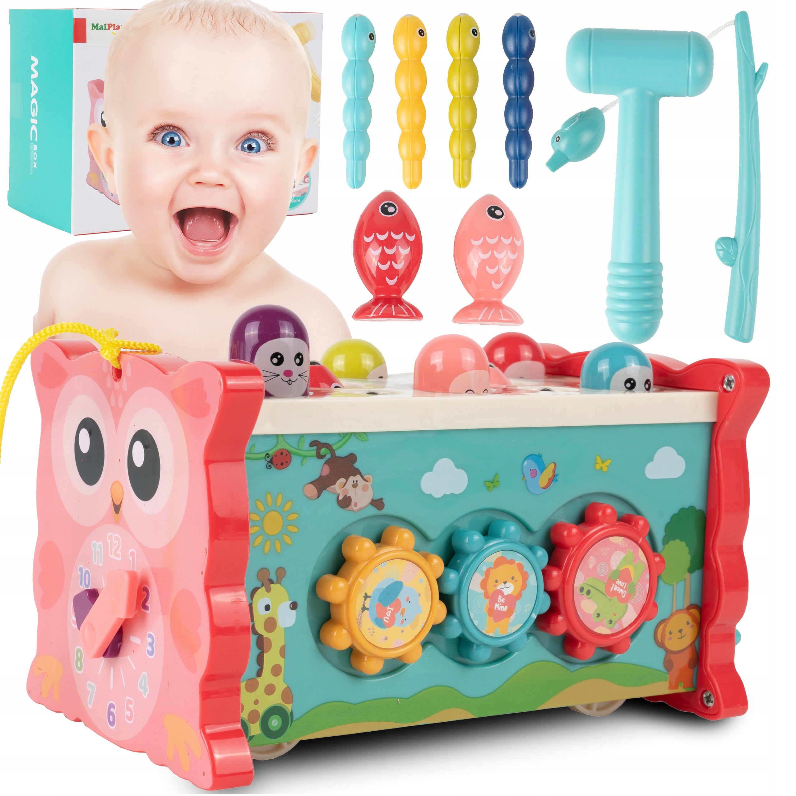 Spielzeug bewegende Magic Box, blau 