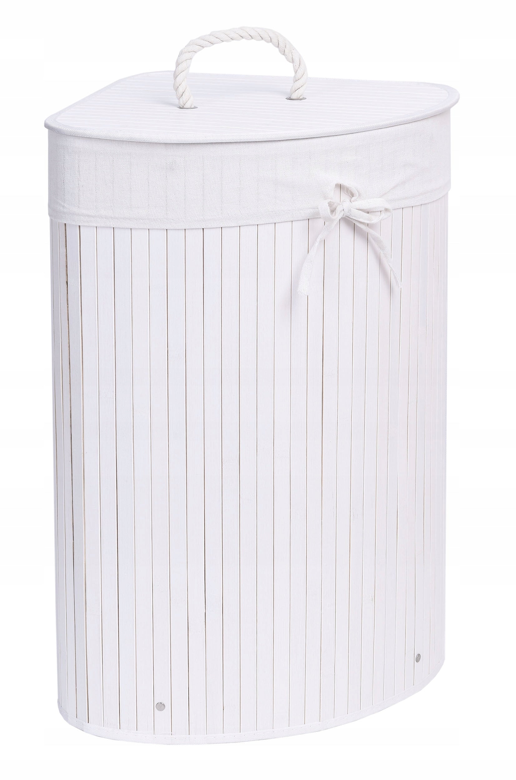 Eckwäschekorb 60 l, weiß 