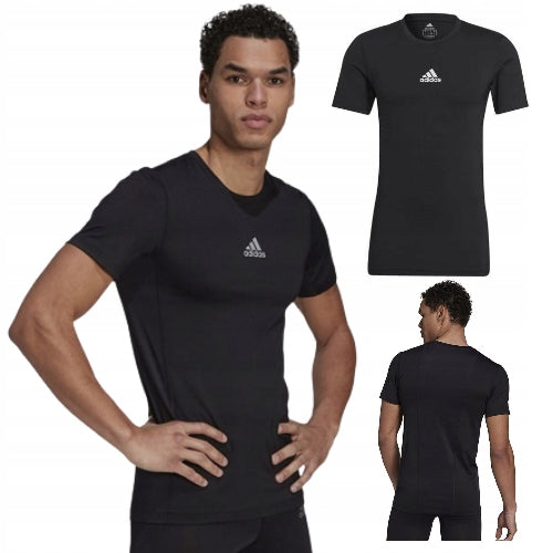 Herren-T-Shirt Adidas, schwarz 