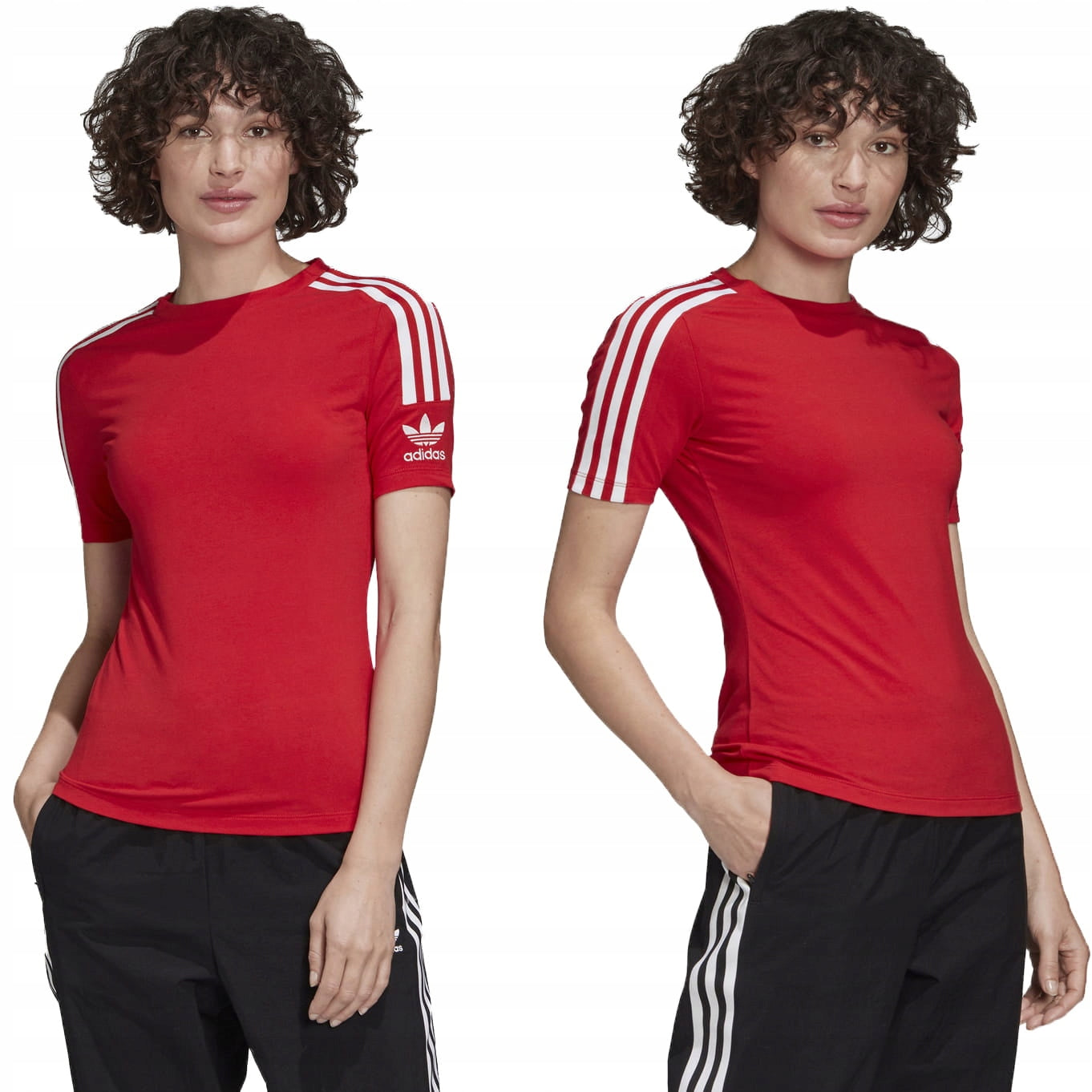 Marškinėliai moterims Adidas, raudoni