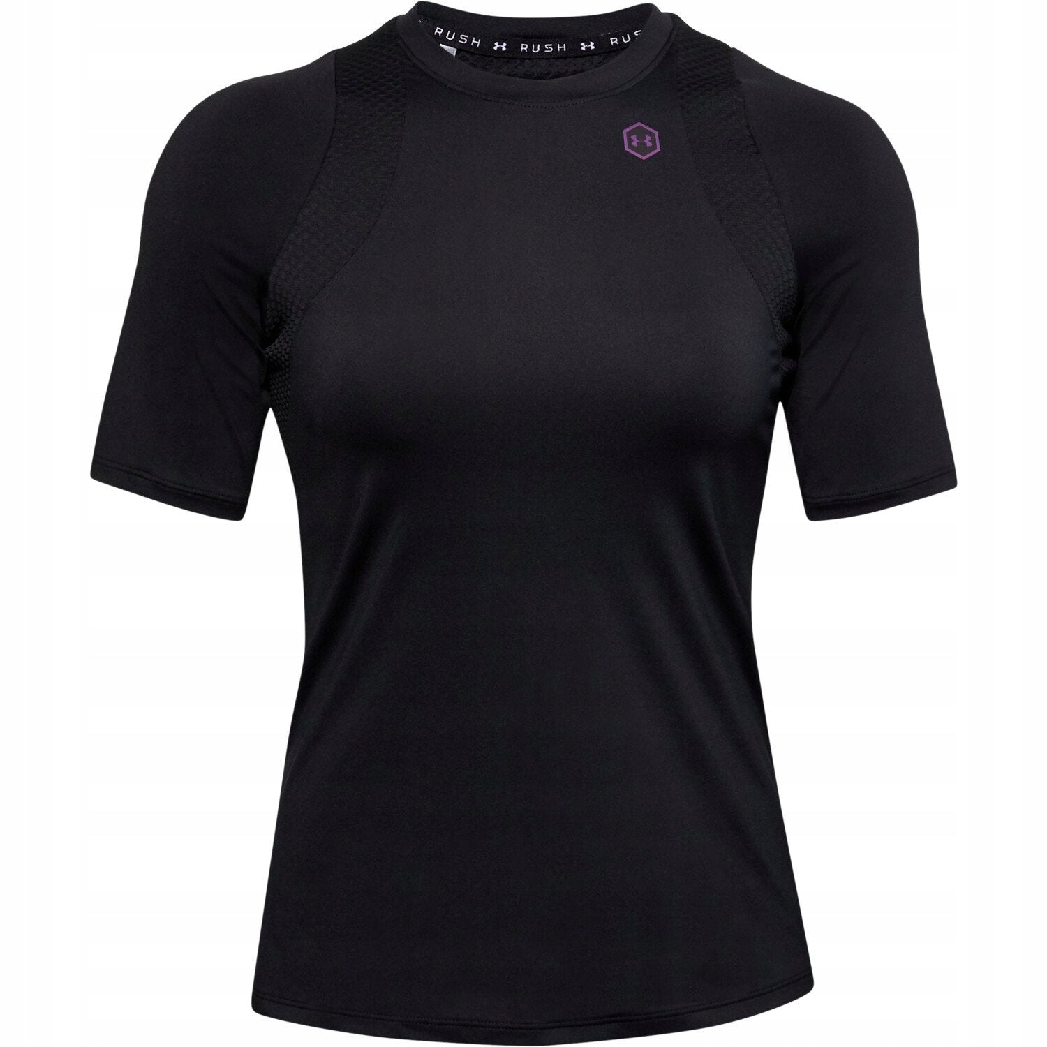 Sportiniai marškinėliai moterims Under Armour Rush, juodi