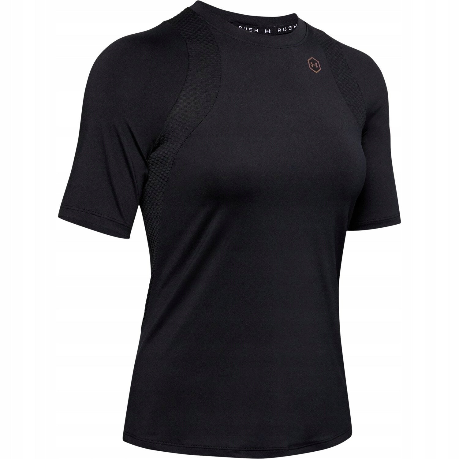 Sportiniai marškinėliai moterims Under Armour Rush, juodi