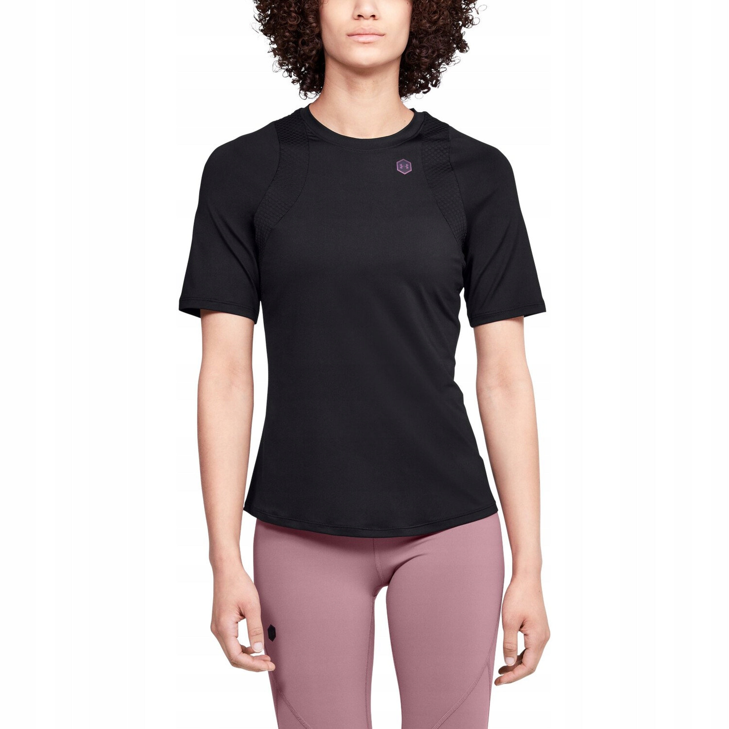 Sportiniai marškinėliai moterims Under Armour Rush, juodi