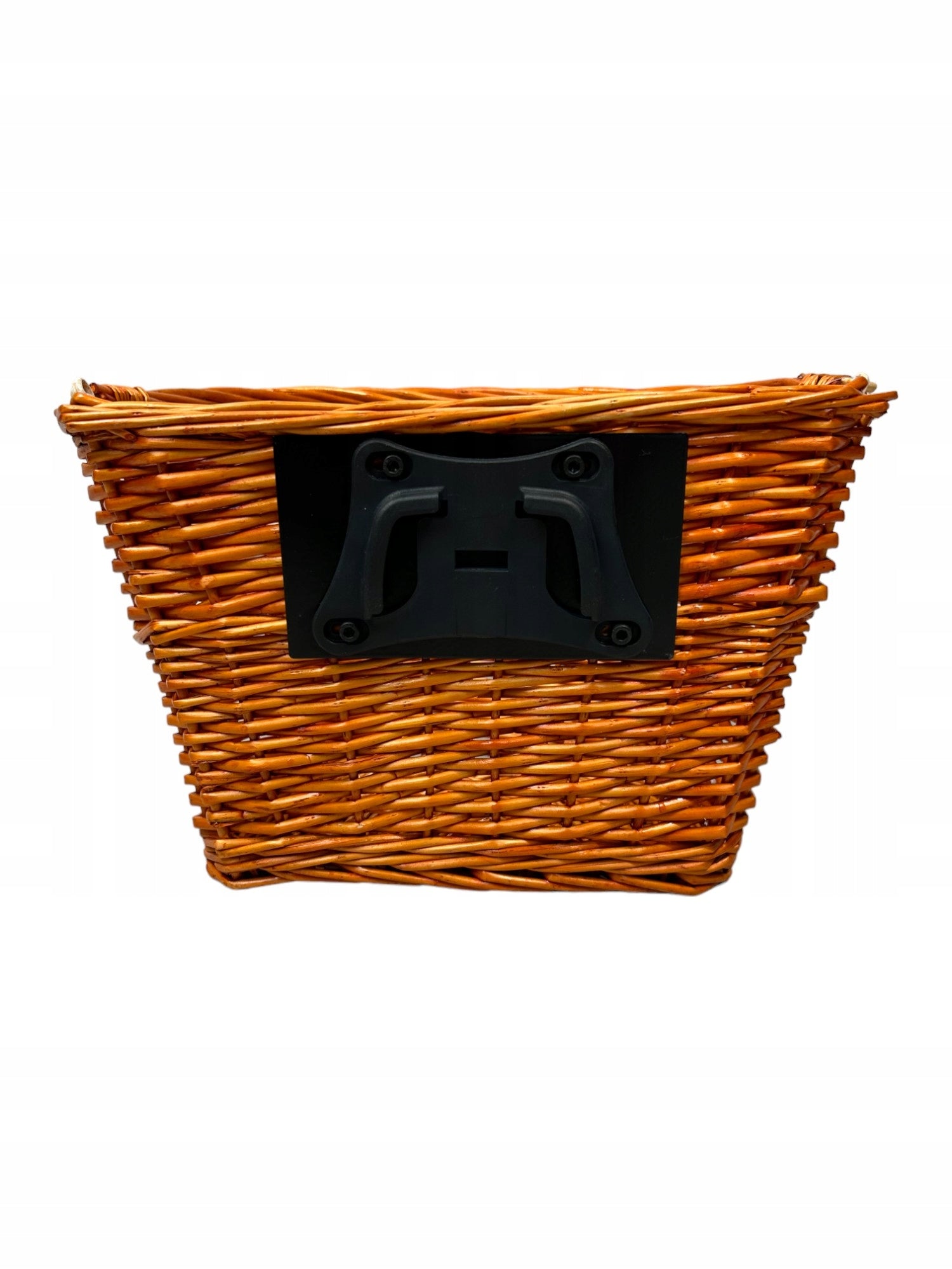 Geflochtene Fahrradtasche, braun 