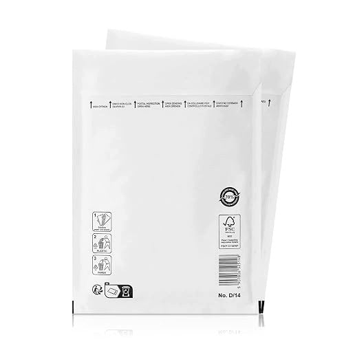 KRAFT BUBBLE ENVELOPES 25 PCS C6+ FOR PROTECTIVE SHIPPING 150X215MM Width 10 cm