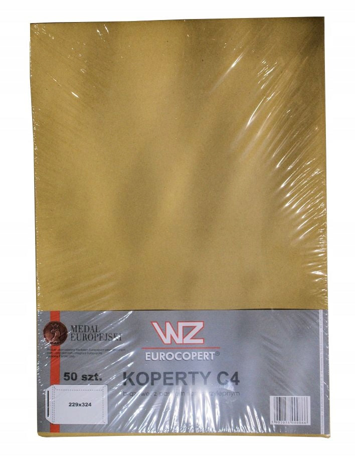 KRAFT C4 ENVELOPES with strap WZ brown PAPER ENVELOPES without window