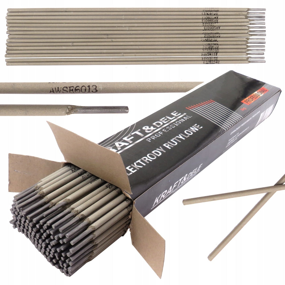 KRAFT&DELE welding electrodes 2,5 mm x 300 mm rutile 5 kg KD1153 Number of pieces 1 pcs