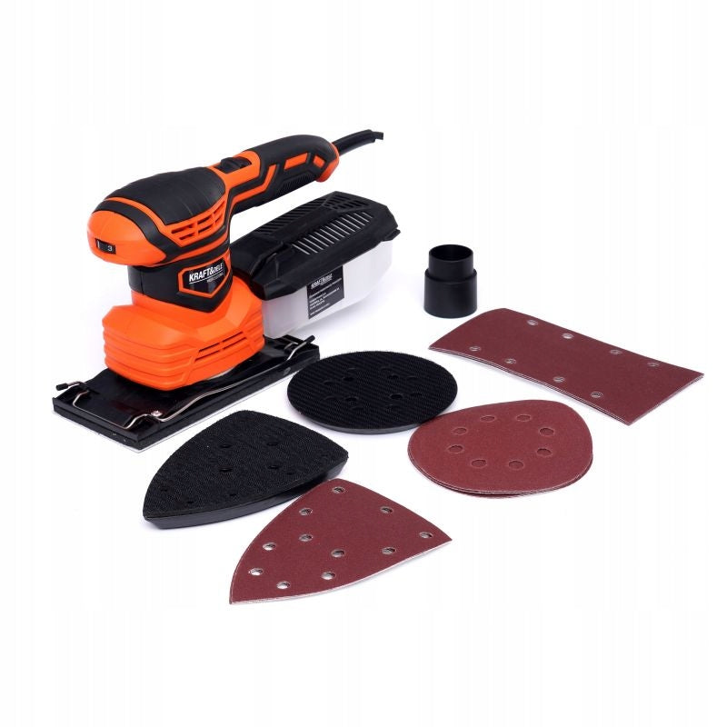 KRAFT ELECTRIC OSCILLATING ECCENTRIC GRINDER ADJUSTABLE 3in1 1200W Brand Kraft&Dele